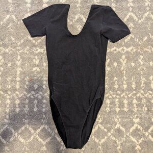 American Apparel black bodysuit - short sleeves